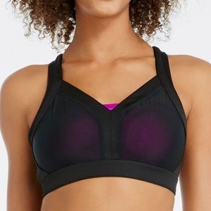 Joilet High Impact Bra Black/Purple | Fabletics